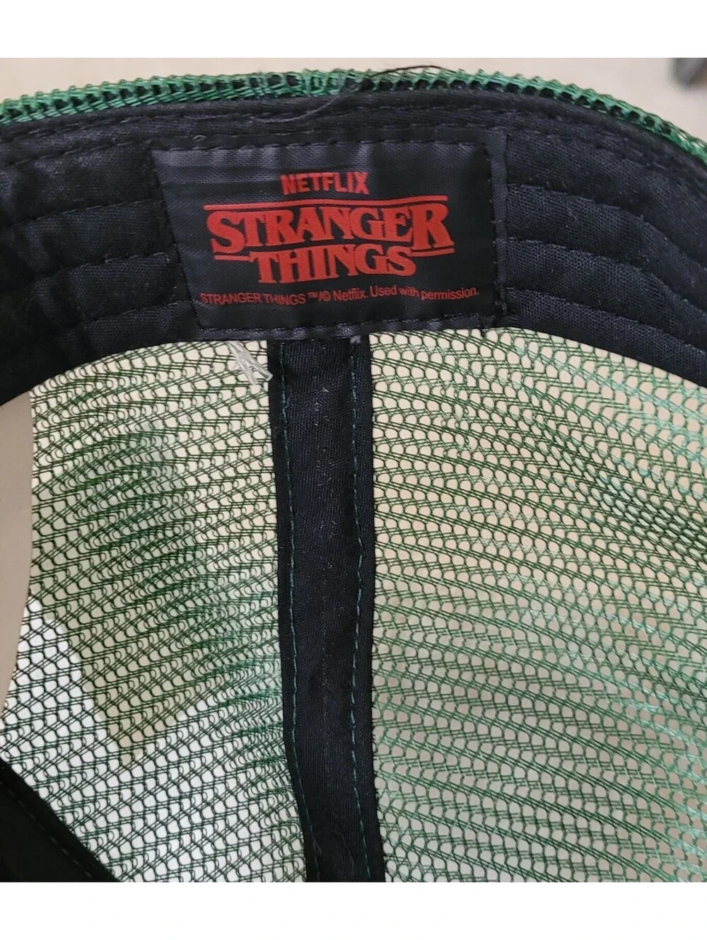 Stranger Things Hawkins High Varsity Basketball Cord OS Trucker Hat BioWorld